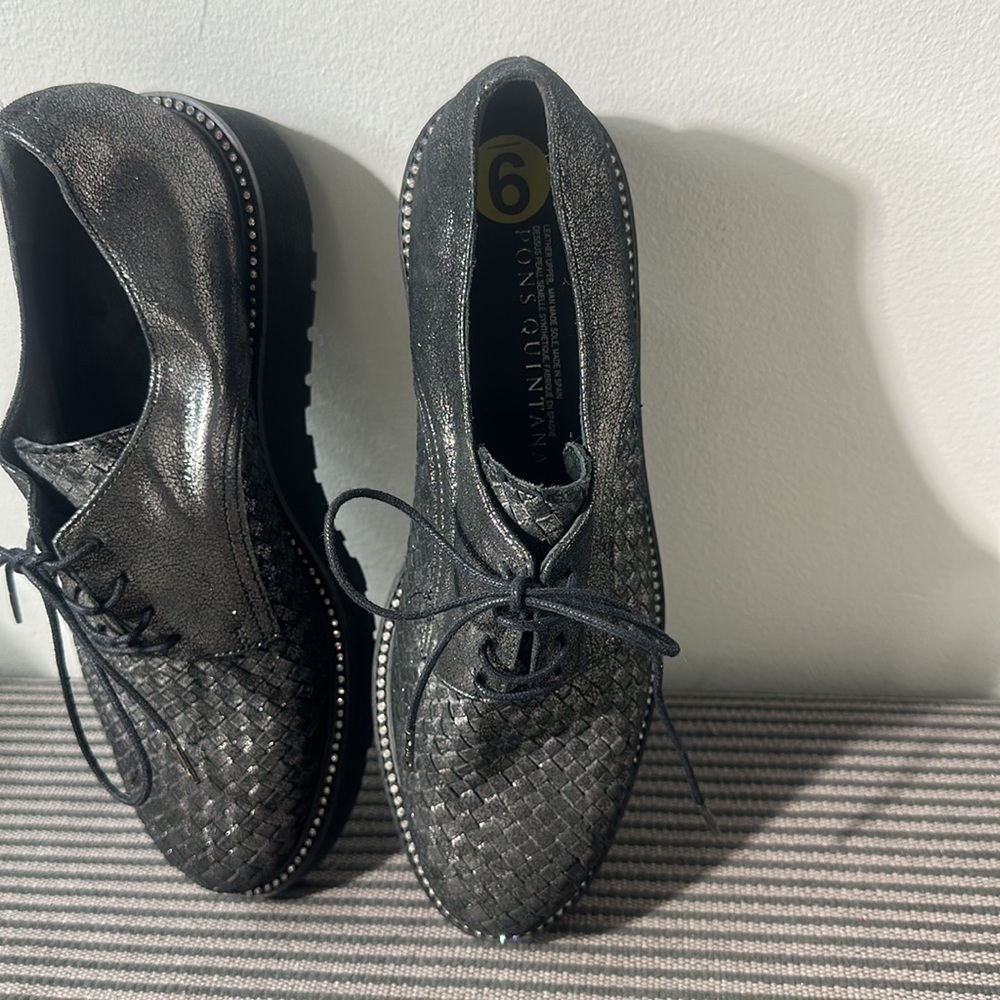 Pons Quintana  Brown Platform Woven Braided Shoes Sneakers - Picture 2 of 4
